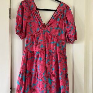 xirena floral print mini dress size small